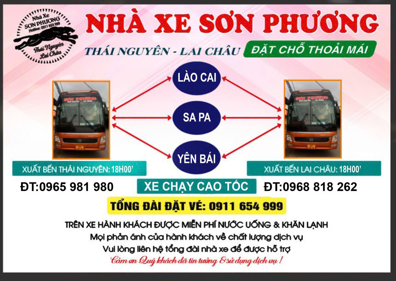 Xe khách Sơn Phương Đoan Hùng đi Sa Pa (Cát Cát, Tả Van, Lao Chải). Đặt xe 0911 654 999